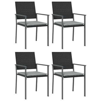 -Delige Tuinset Met Kussens Poly Rattan En Staal 5 140 cm tafellengte Ja