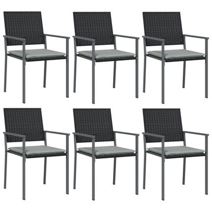 -Delige Tuinset Met Kussens Poly Rattan En Staal 7 140 cm tafellengte Ja