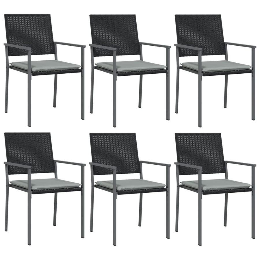 -Delige Tuinset Met Kussens Poly Rattan En Staal 7 140 cm tafellengte Ja