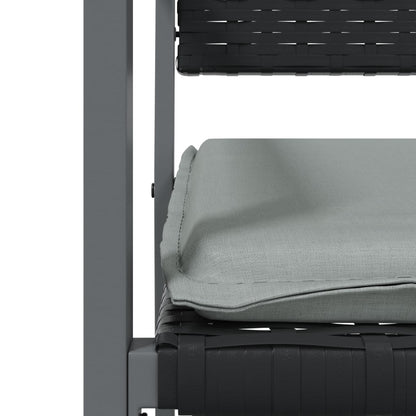 -Delige Tuinset Met Kussens Poly Rattan En Staal 7 140 cm tafellengte Ja