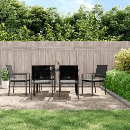 -Delige Tuinset Met Kussens Poly Rattan En Staal 7 140 cm tafellengte Ja