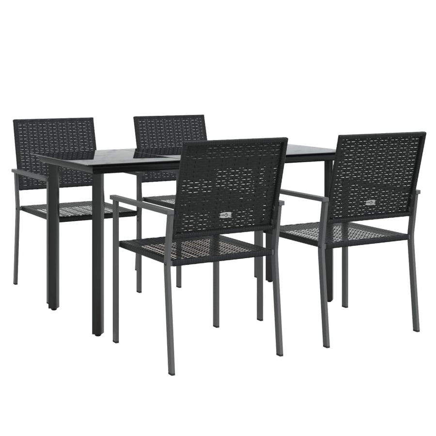 -Delige Tuinset Poly Rattan En Staal 5 140 cm tafellengte Nee