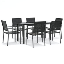7-delige Tuinset poly rattan en staal