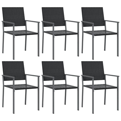 7-delige Tuinset poly rattan en staal