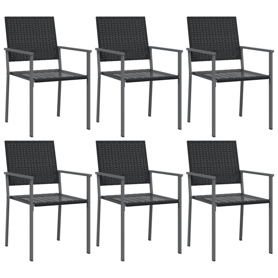 7-delige Tuinset poly rattan en staal