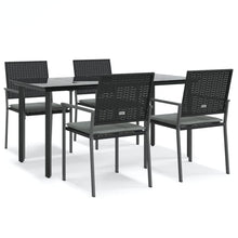 -Delige Tuinset Met Kussens Poly Rattan En Staal 5 160 cm tafellengte Ja