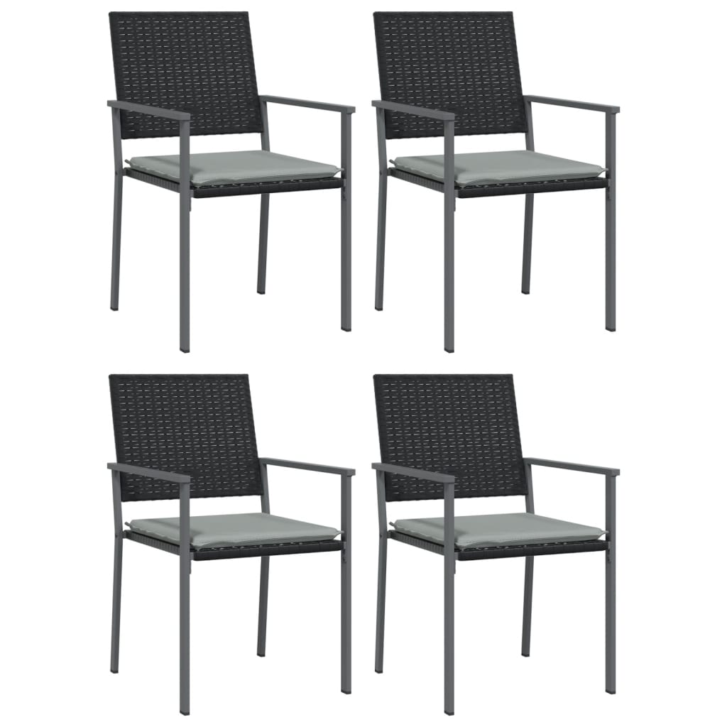 -Delige Tuinset Met Kussens Poly Rattan En Staal 5 160 cm tafellengte Ja