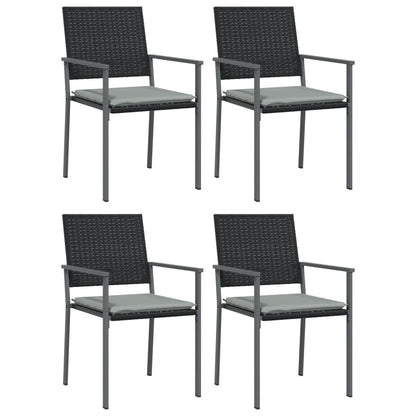 -Delige Tuinset Met Kussens Poly Rattan En Staal 5 160 cm tafellengte Ja