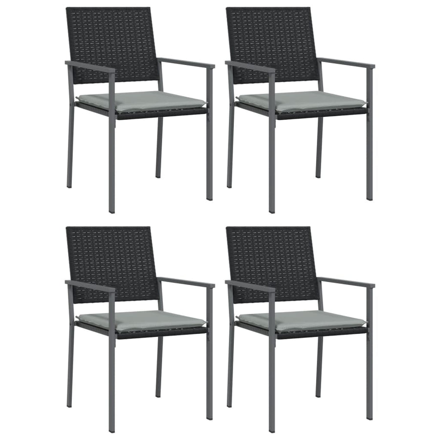 -Delige Tuinset Met Kussens Poly Rattan En Staal 5 160 cm tafellengte Ja