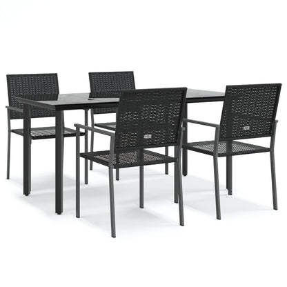 -Delige Tuinset Poly Rattan En Staal 5 160 cm tafellengte Nee