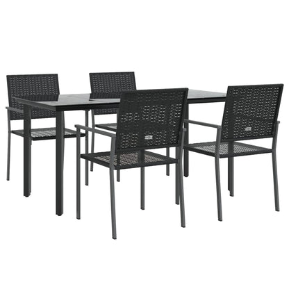 -Delige Tuinset Poly Rattan En Staal 5 160 cm tafellengte Nee