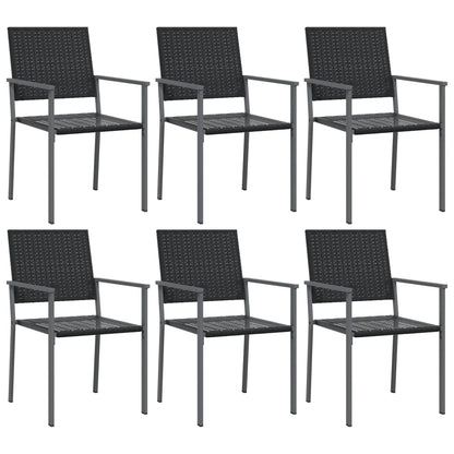 7-delige Tuinset poly rattan en staal