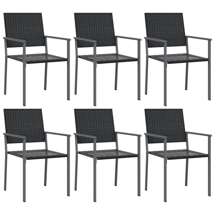7-delige Tuinset poly rattan en staal