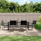 Tuinset 7-delig poly rattan staal 200x100 cm