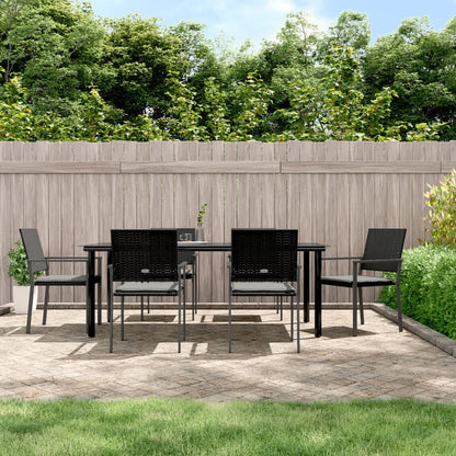 7-Delige Tuinset Met Kussens Poly Rattan En Staal 6 200 cm tafellengte Ja