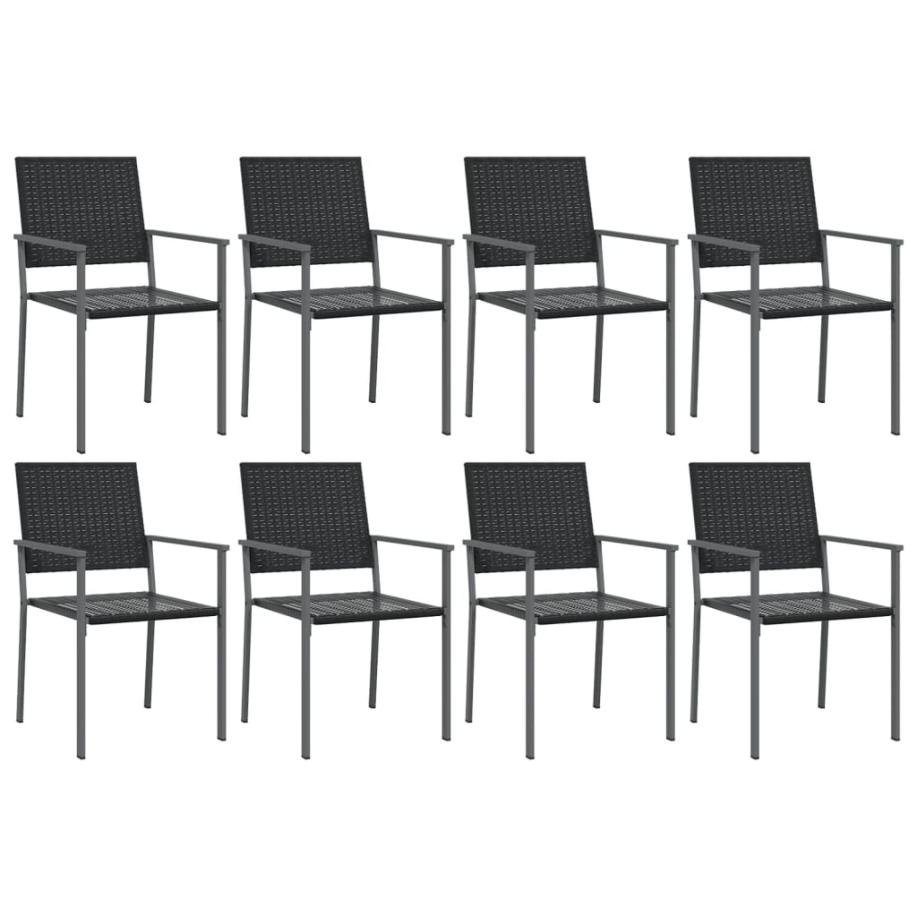 9-delige Tuinset poly rattan en staal