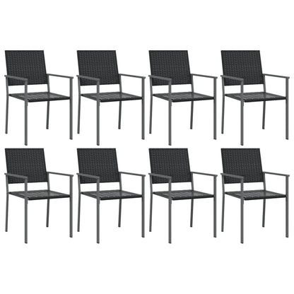 9-delige Tuinset poly rattan en staal
