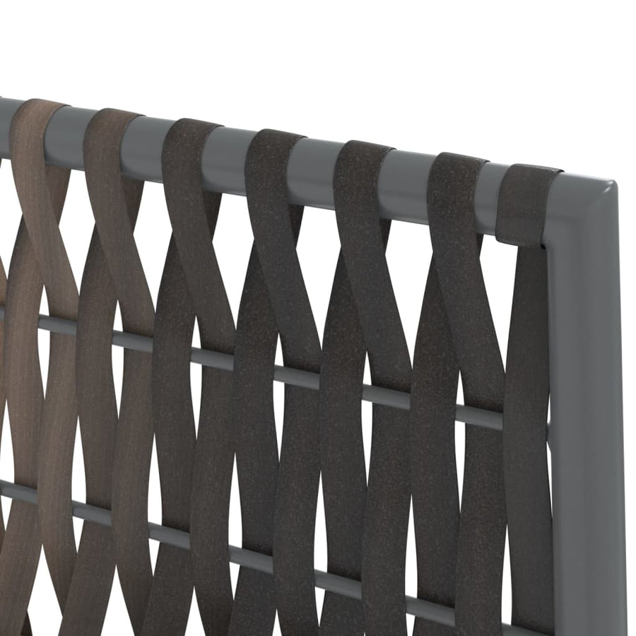 -Delige Tuinset Met Kussens Poly Rattan En Staal 7 140 cm tafellengte Bruin