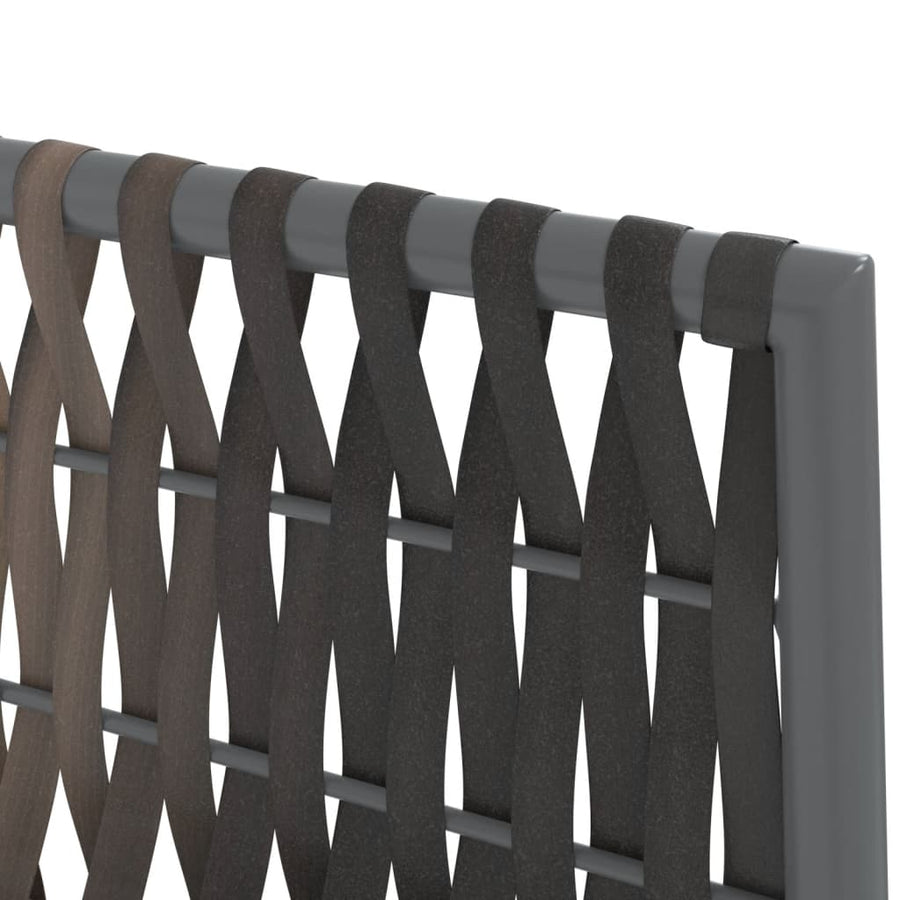 -Delige Tuinset Met Kussens Poly Rattan En Staal 5 160 cm tafellengte Bruin