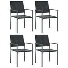 Tuinstoelen 5X62,5X89 Cm Poly Rattan Zwart 4 Nee