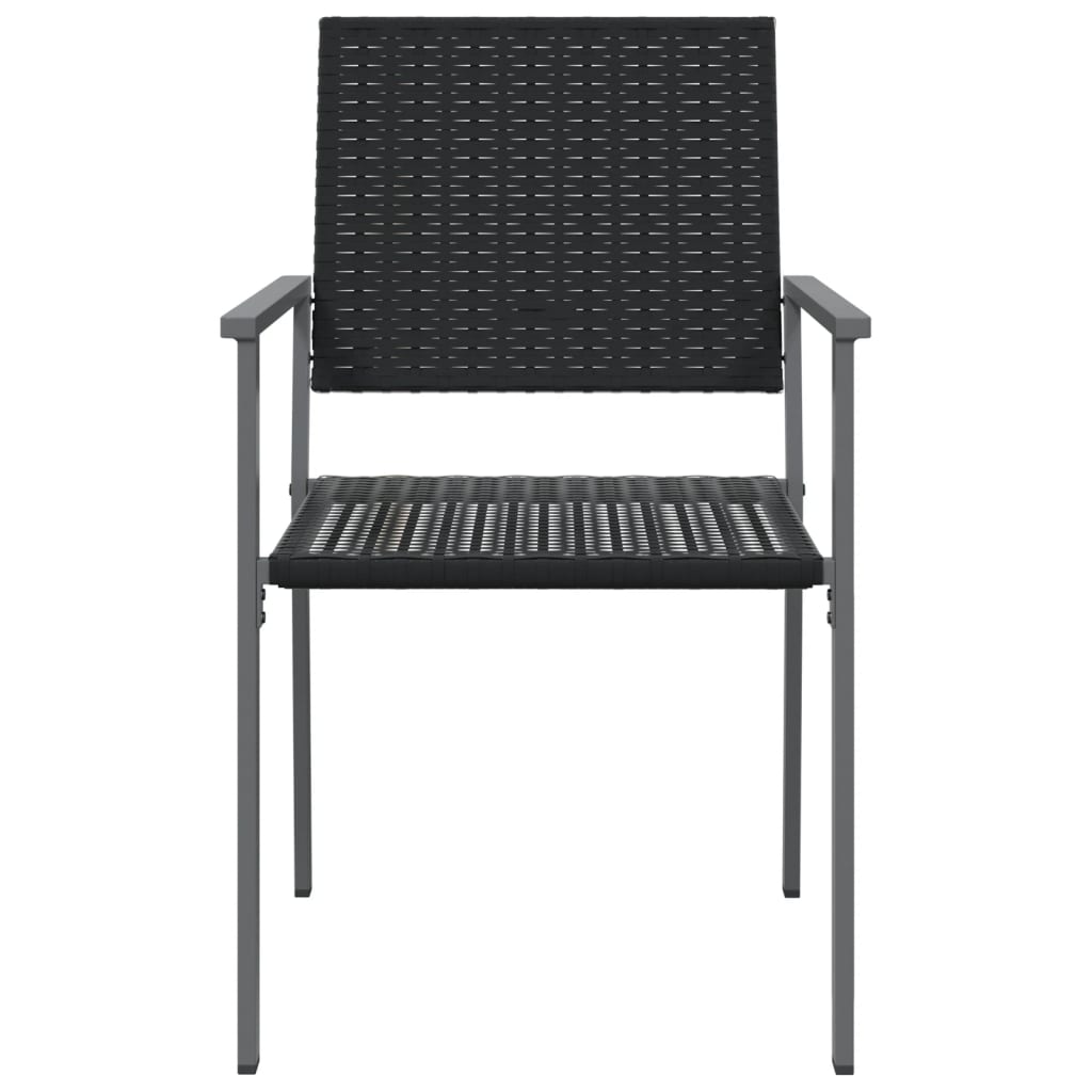 Tuinstoelen 5X62,5X89 Cm Poly Rattan Zwart 4 Nee