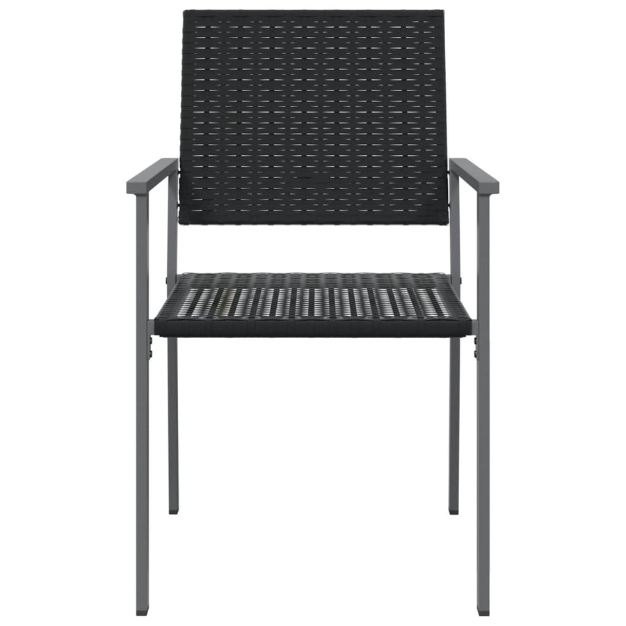 Tuinstoelen 5X62,5X89 Cm Poly Rattan Zwart 4 Nee