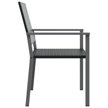 Tuinstoelen 5X62,5X89 Cm Poly Rattan Zwart 4 Nee