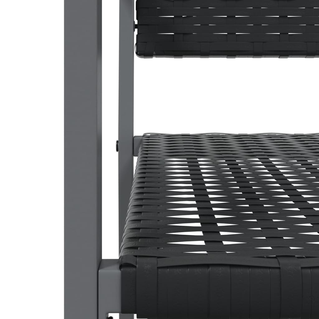 Tuinstoelen 5X62,5X89 Cm Poly Rattan Zwart 4 Nee