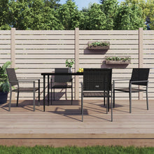 Tuinstoelen 5X62,5X89 Cm Poly Rattan Zwart 4 Nee