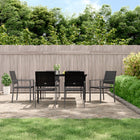 Tuinstoelen poly rattan 6 stuks 54x62,5x89 cm zwart