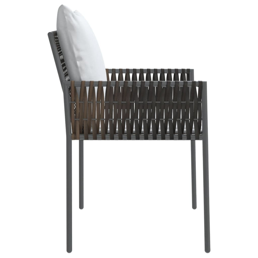 Tuinstoelen Met Kussens 5X61X83 Cm Poly Rattan 4 Bruin