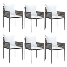 Tuinstoelen Met Kussens 54X1X83 Cm Poly Rattan 6 Bruin