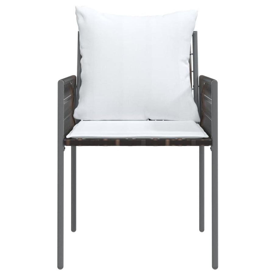 Tuinstoelen Met Kussens 54X1X83 Cm Poly Rattan 6 Bruin
