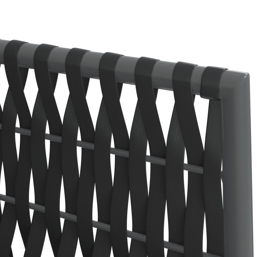 Tuinstoelen Met Kussens 5X61X83 Cm Poly Rattan 4 Zwart