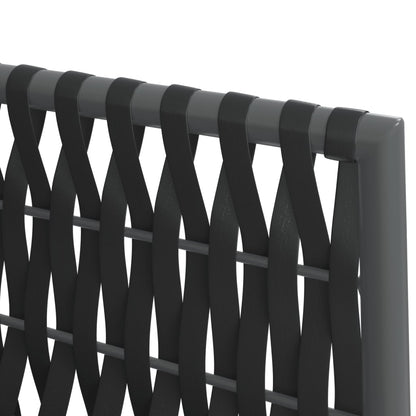 Tuinstoelen Met Kussens 54X1X83 Cm Poly Rattan 6 Zwart