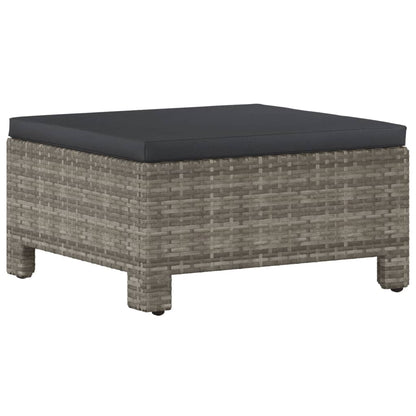 5-Delige Loungeset Met Kussens Poly Rattan Grijs 3