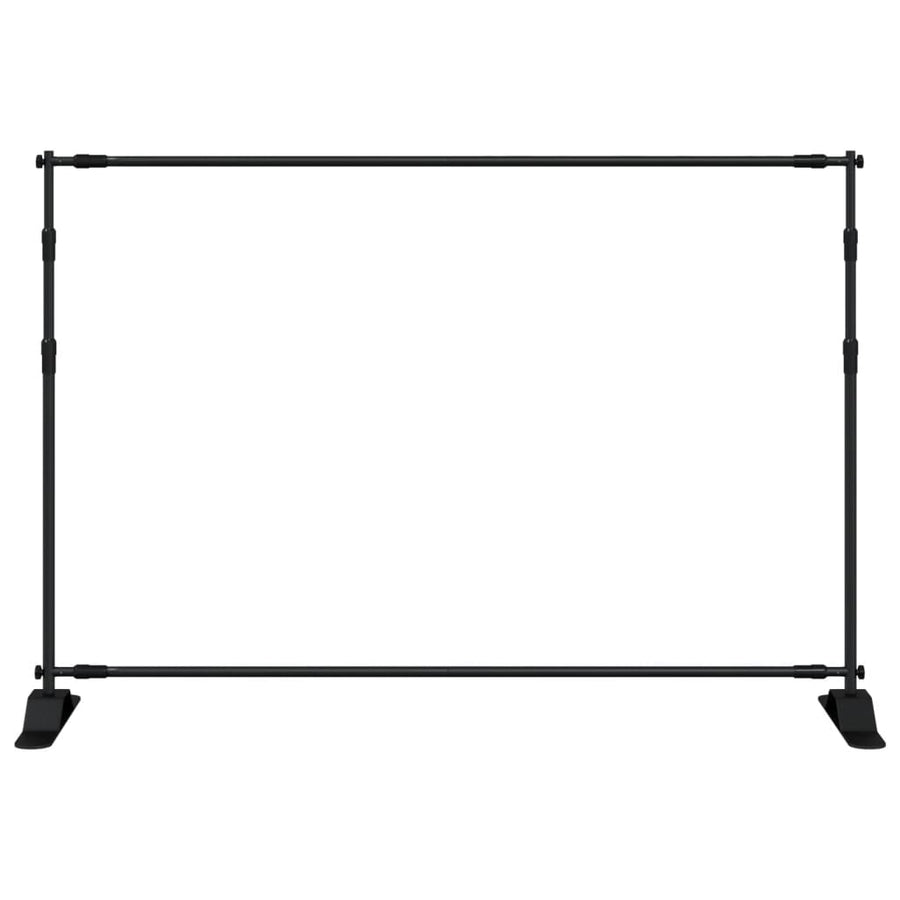 Achtergrondstandaards 2 St 305X243 Cm Staal Zwart 305 x 243 cm (2 pcs)
