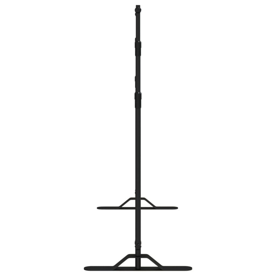 Achtergrondstandaards 2 St 305X243 Cm Staal Zwart 305 x 243 cm (2 pcs)