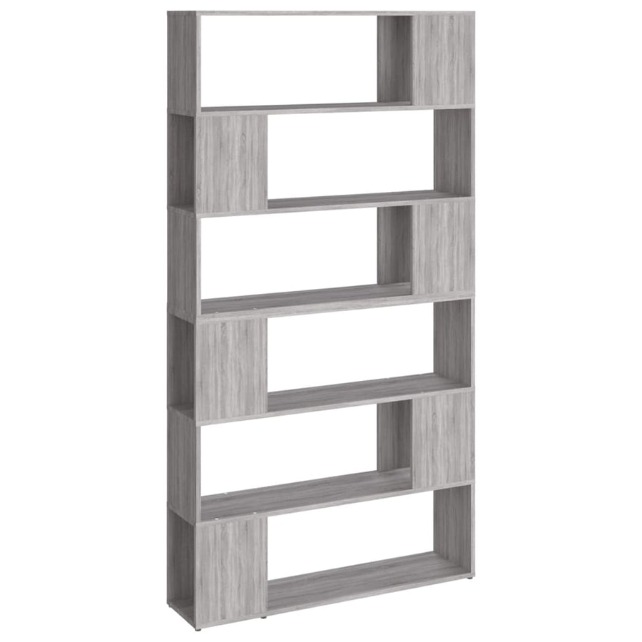 Boekenkast/Kamerscherm 00X24X88 Cm Eikenkleurig Grijs sonoma