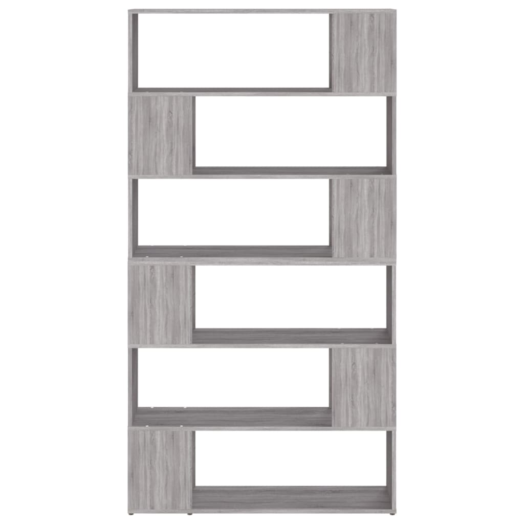 Boekenkast/Kamerscherm 00X24X88 Cm Eikenkleurig Grijs sonoma