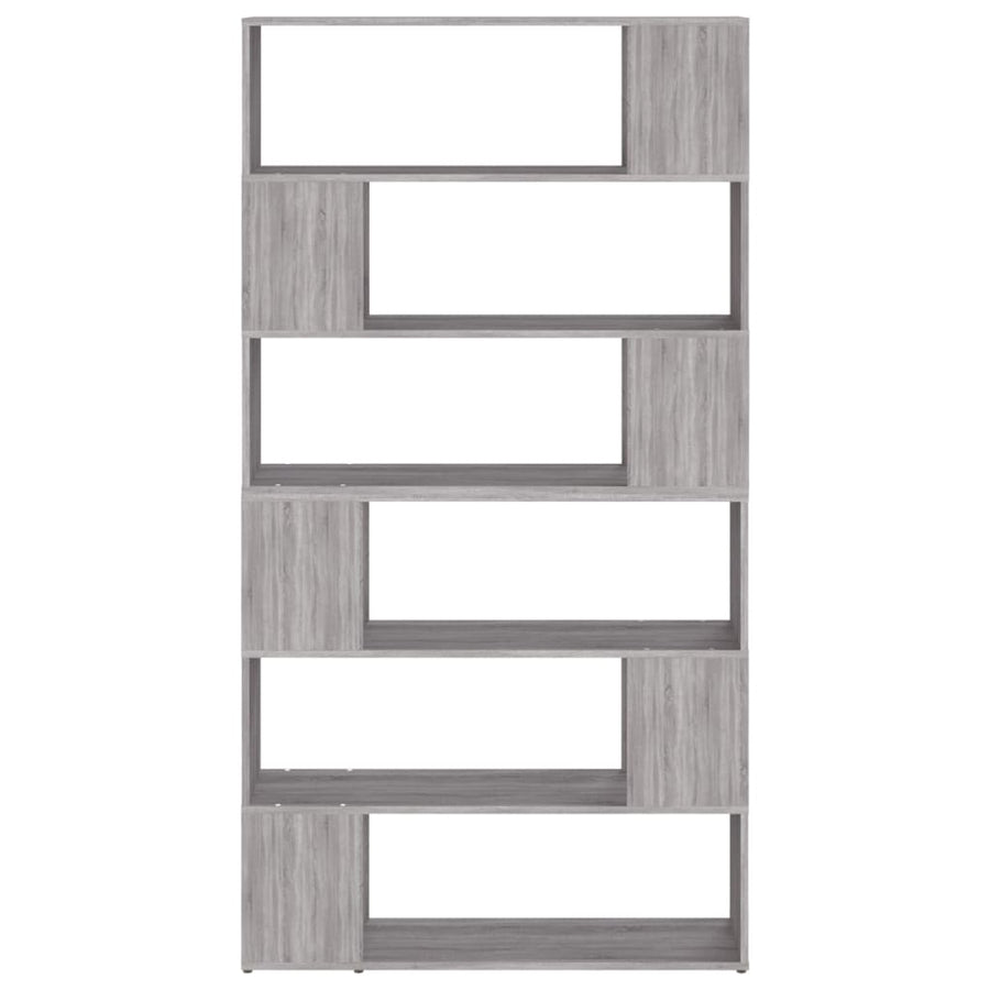 Boekenkast/Kamerscherm 00X24X88 Cm Eikenkleurig Grijs sonoma