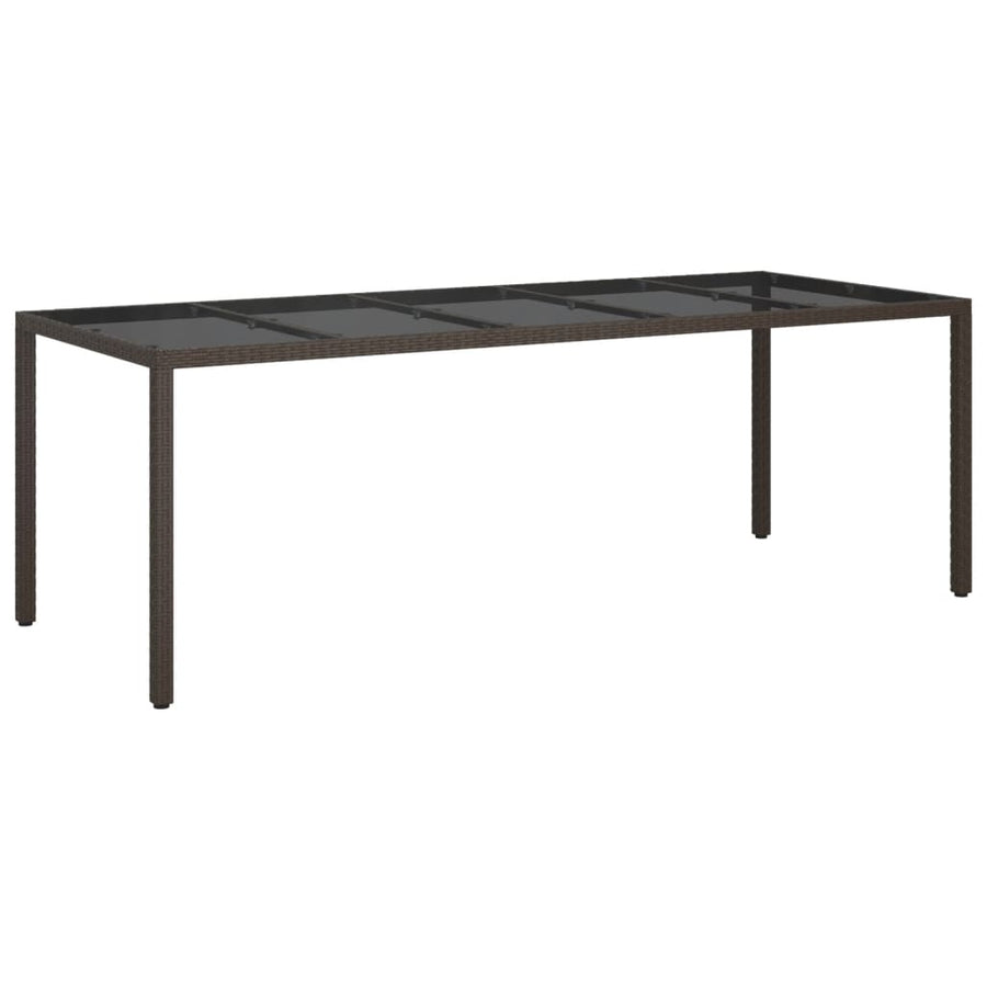 9-Delige Tuinset Met Kussens Poly Rattan Bruin 8
