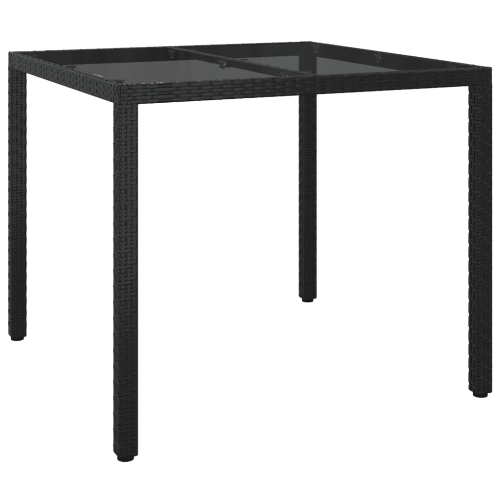 5-Delige Tuinset Met Kussens Poly Rattan Zwart 4