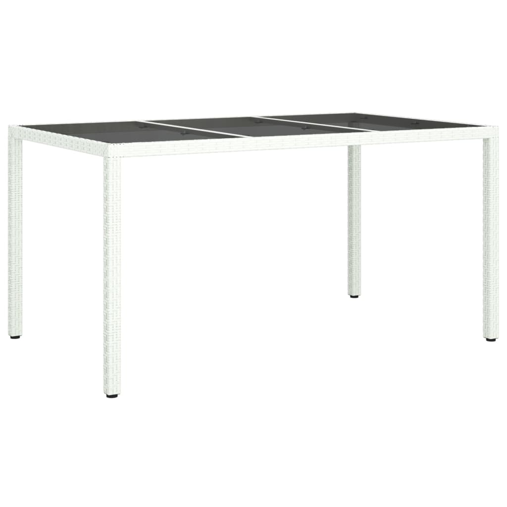 5-Delige Tuinset Met Kussens Poly Rattan Wit 4