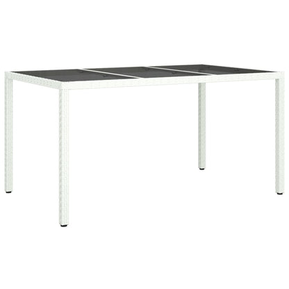5-Delige Tuinset Met Kussens Poly Rattan Wit 4