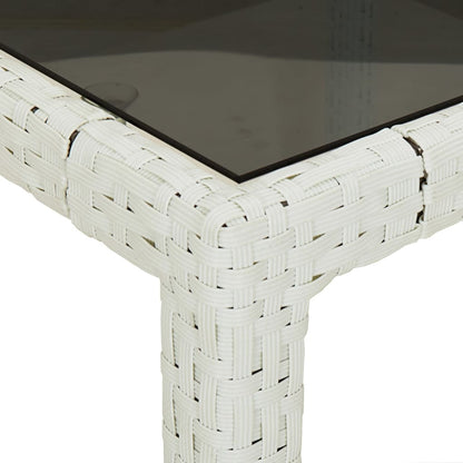 5-Delige Tuinset Met Kussens Poly Rattan Wit 4