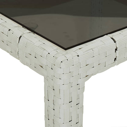 9-Delige Tuinset Met Kussens Poly Rattan Wit 8