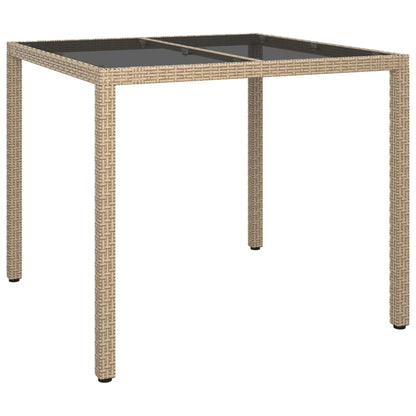 5-Delige Tuinset Met Kussens Poly Rattan Beige 4