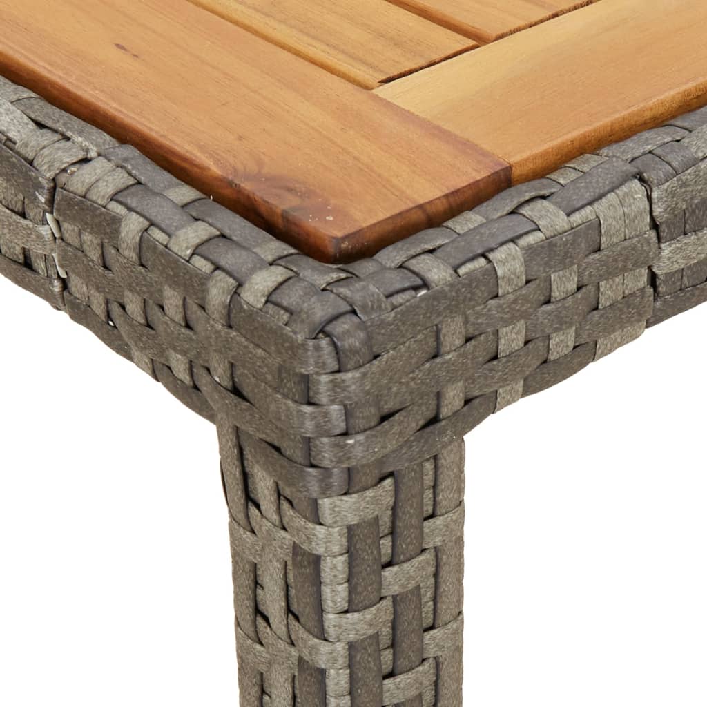 5-Delige Tuinset Met Kussens Poly Rattan Grijs 4