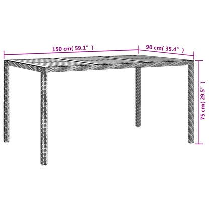 5-Delige Tuinset Met Kussens Poly Rattan Grijs 4